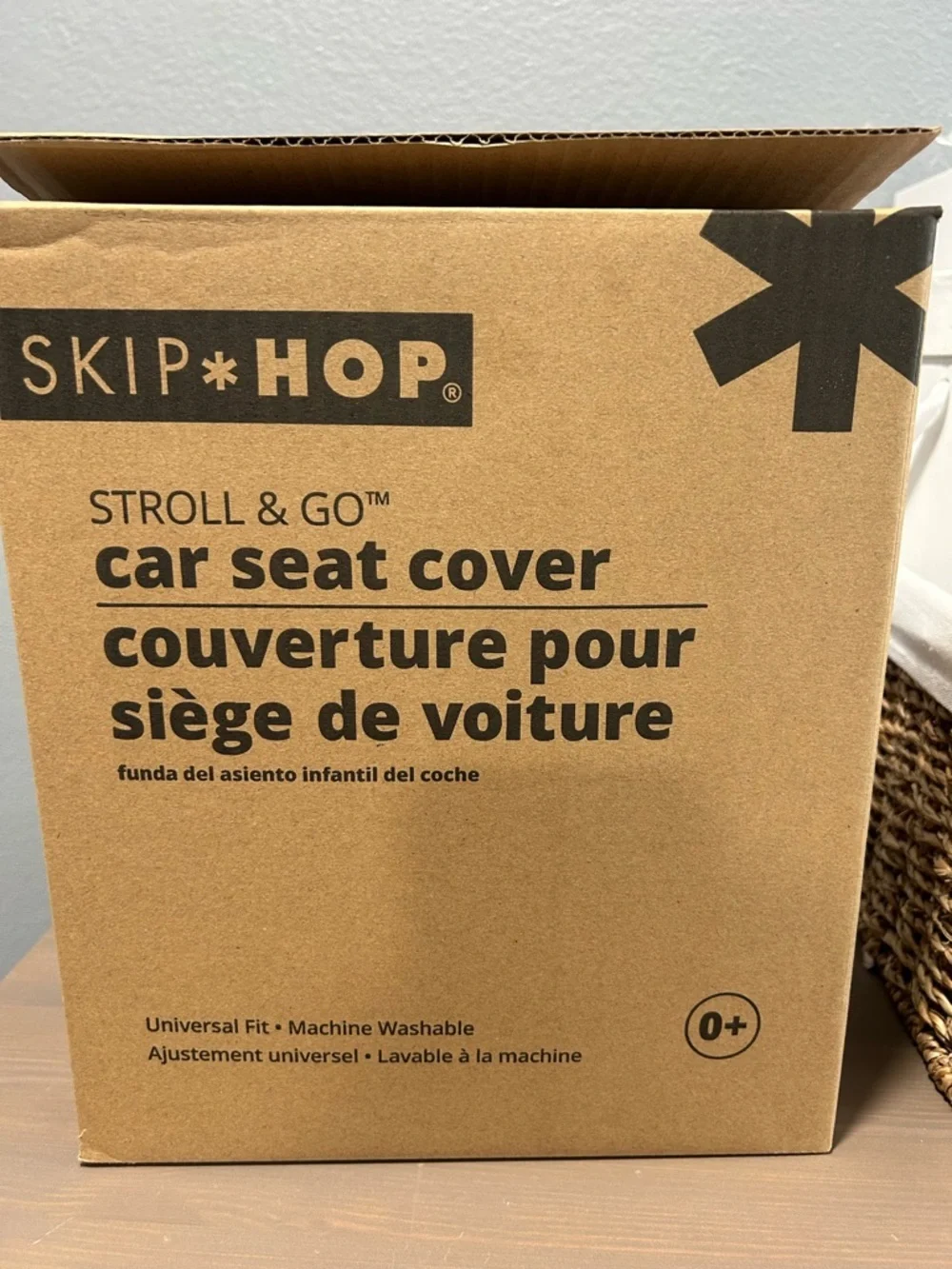 Skip Hop Gray & Cream Infant Car Seat Cozy Footmuff
